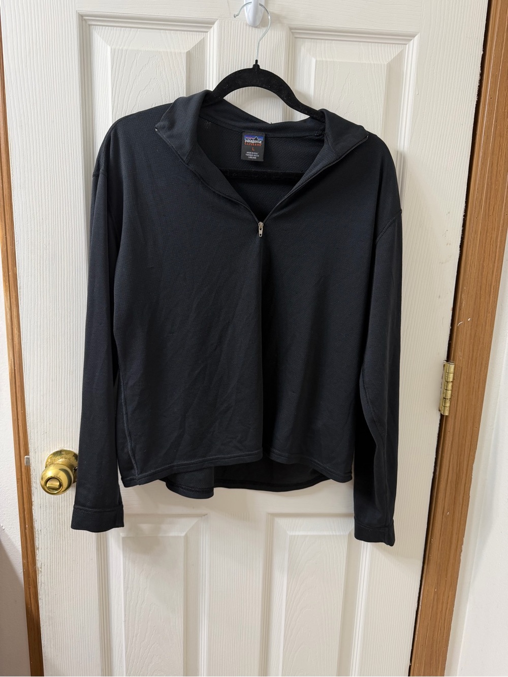 Patagonia Women’s Capilene Black Lightweight Half-Zip Jacket